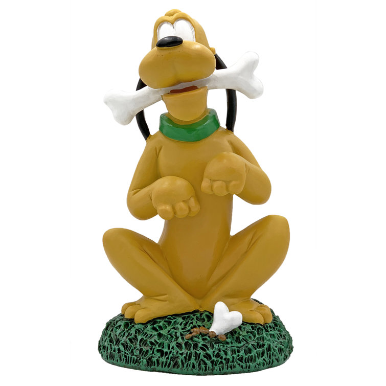 Back Yard Glory Disney Pluto With Bones Outdoor Garden Statue Wayfair